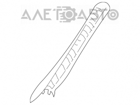 Mercedes W211 right front pillar trim, gray