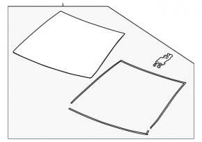 Windshield Cadillac CTS 14-19 for projection
