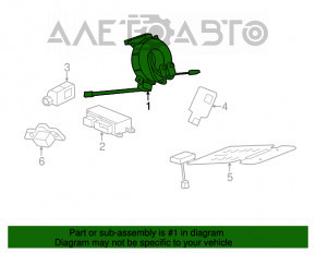 Steering wheel cable Cadillac ATS 13- without steering wheel heating