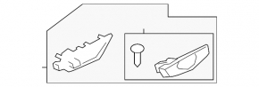 Volvo XC60 18-25 inner rear right door handle