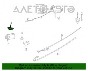 BSM Blind Spot Sensor Bracket Left BMW 3 G20 19-22