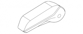 Armrest for the 2nd row rear right seat of the BMW X7 G07 19-22 Vernasca leather for 6 seats, Schwarz