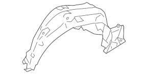 Rear right fender liner Subaru Forester 14-18 SJ