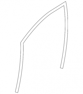 Front right glass seal Subaru XV Crosstrek 18-23