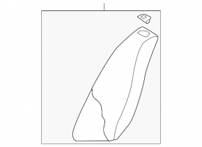 Left rear seat side panel for Infiniti Q50 14-24 beige leather, ready to clean