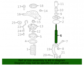 Front left shock absorber Porsche Macan 15 - rusty
