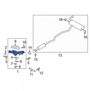 Catalyst Ford Fusion mk5 13-20 1.5T 1.6T
