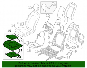 Lincoln MKZ 13-20 passenger occupant sensor without airbag