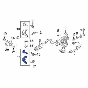 Door hinge lower front right Ford Escape MK4 20-24