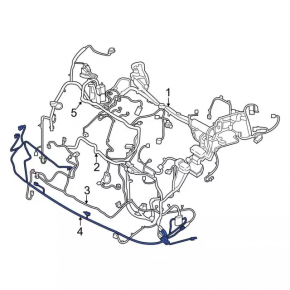 Ford Edge 19-24 front bumper wiring without parking sensors