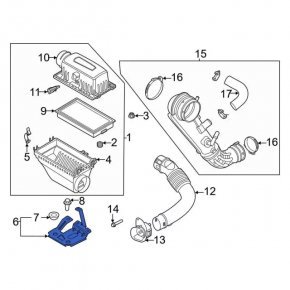 Air Filter Housing Bracket Ford Explorer 20- 2.3T