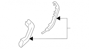 Left center pillar handle Ford Explorer 20 - beige, dents