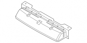 Front bumper lower central air duct Land Rover Range Rover Velar 18-20 2.0, 3.0, 5.0