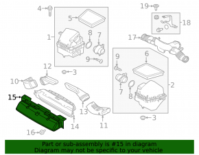 Front Air Intake for Land Rover Range Rover Velar 18-20 2.0T, 3.0T, 5.0T