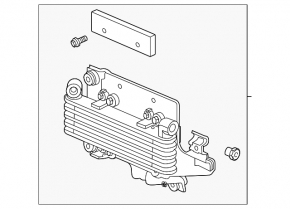 Oil cooler automatic transmission Acura MDX 16-20