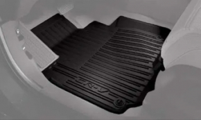 Set of floor mats for Honda CRV 17-22 rubber black