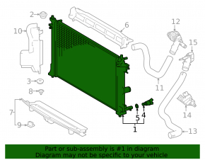 Toyota Corolla 23-26 Hybrid Water Cooling Radiator