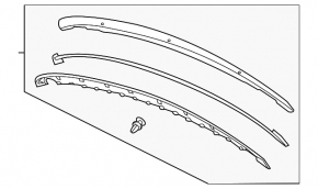 Chevrolet Volt 11-15 Hood Molding Broken Guide