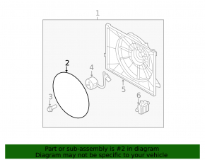 Kia Optima 11-15 Cooling Fan Impeller