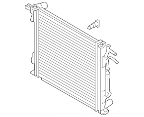 Radiator cooling water Hyundai Tucson 16-18 1.6T