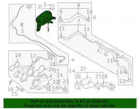Coolant expansion tank Kia Niro 23- HEV, PHEV
