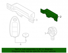 Nissan Rogue 21-23 Rear Door Keyless Antenna