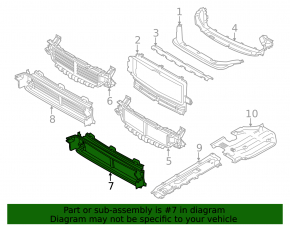 Air duct lower blinds Volvo XC60 18-21
