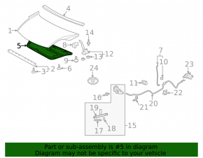 Toyota Prius 2004-09 Hood Insulation