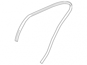 Door seal rear right Nissan Versa 12-19 usa black