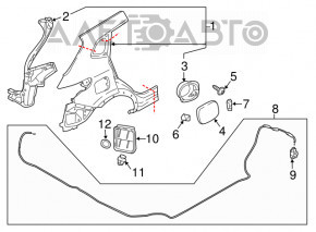 Nissan Rogue Sport 17-22 Fuel Filler Door Cable