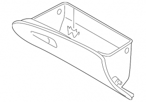 Hyundai Tucson 16-21 glove compartment, black, scratches
