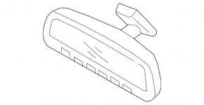 Hyundai Kona 18-23 Interior Mirror with Auto-Dimming and Blue Link