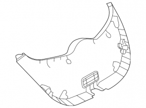 Lower trunk door trim Nissan Leaf 18 - gray
