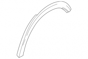 Rear left fender arch trim for Nissan Kicks 18-25