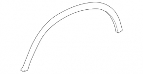 Rear left wing arch trim Mercedes GLC 300/350e/43 16-22 SUV