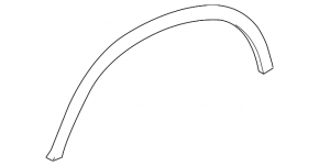 Rear left wing arch trim Mercedes GLC 300/350e/43 16-22 SUV structure, scratches, broken guide