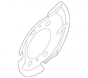 Front left brake disc cover for Nissan Kicks 18-25