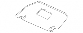 Left visor for Ford Transit Connect MK2 13-23