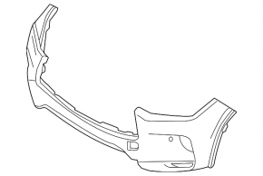 Bare front bumper Infiniti QX50 19-