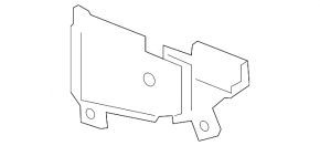 Radiator grille bracket right Mazda 6 18-21