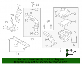 Lincoln Nautilus 19-23 2.0T Air Filter Housing Bracket