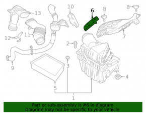 Air flow meter for Land Rover Range Rover Evoque 12-18 2.0