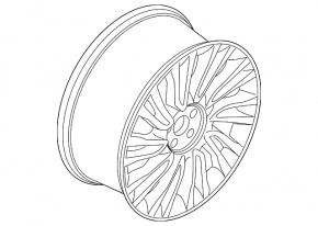 Lincoln Corsair 20-22 Type 2 R20x8J Wheel, Black