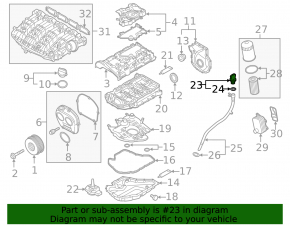 Oil level dipstick Audi A3 8V 15-16 1.8T