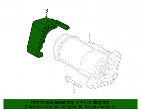 Starter cover BMW X1 F48 16-22 B46