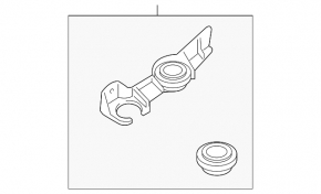 Resonator bracket BMW 5 G30 17-23 3.0T