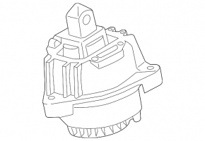 Left engine mount for BMW 5 GT F07 10-17 650i, 7 series, Without AWD, M5, 4.4L turbo (S63T), 4.4L turbo, with M6