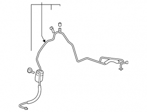 Air conditioner tube condenser-heater Chevrolet Volt 16-