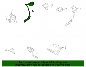 Front right body position sensor Volvo S60 11-18 with traction