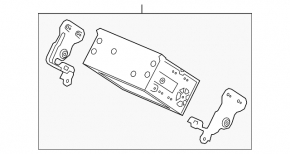 Radio tape recorder Honda CRV 20-22 without navigation